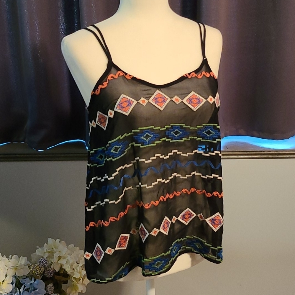 Mona B sheer tank top